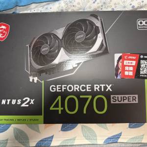 MSI GeForce RTX 4070 SUPER VENTUS 2X OC