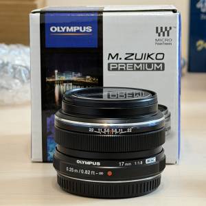 Olympus M43 17MM F1.8 Black 黑色
