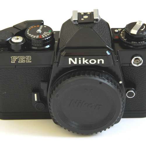 Nikon FE2 Black Body 蜂巢簾快門 with MF-16 Data Back