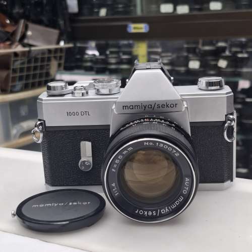 MAMIYA 1000 DTL + MEMIYA 55MM F1.4 M42 MOUNT 全正常 玻璃清