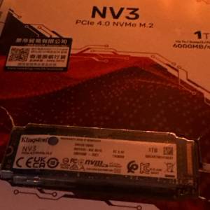 kingston nv3 pcie4.0 1TB SSD M2