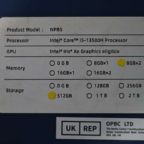 MINISFORUM Venus NPB5 Intel Core i5-13500 2x8GB RAM 512GB SSD Windows 11 Pro