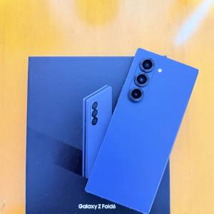 全網最平🔥Samsung galaxy fold 6 12+256美版單卡+esim藍色可換iphone/ipad