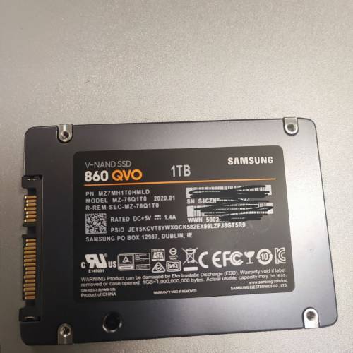 Samsung 三星860 QVO SATA 2.5-inch SSD 1TB