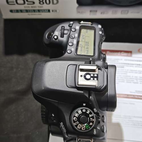 canon 80D 佳能 body 機身 行貨有盒冇單有證冇保 95%以上新 1電一充連肩帶