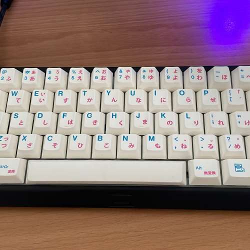 Wooting 60 he 磁軸鍵盤 已改磁玉軸 唔跟圖中鍵帽 連原裝lekker軸