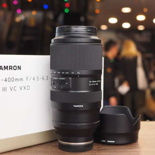 Tamron 50-400mm F4.5-6.3 Di III VC VXD for Sony A7V, A7C II, A7C R, ZV-E1, A7R V