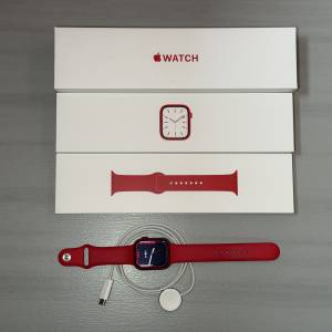 Apple Watch S7 45mm 紅色 全套有盒 (GPS + 流動網絡)