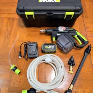 WORX WU633 20V鋰電無刷高壓清洗槍/機 連收納箱
