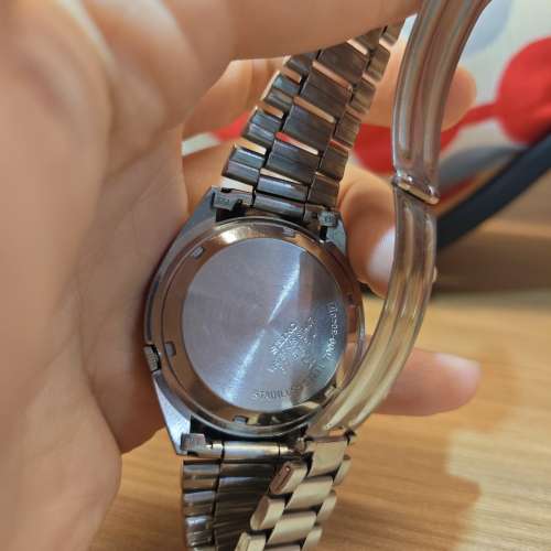 SEIKO 5 罕見 精工5號 5仔 vintage 格仔面 黑色自動機械錶