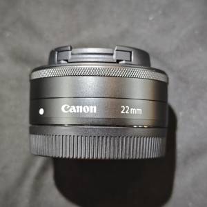 canon 22/2 STM EOS m EFM 佳能 22mm 22 功能正常 冇盒冇單冇證冇保 鏡片通透 99%new