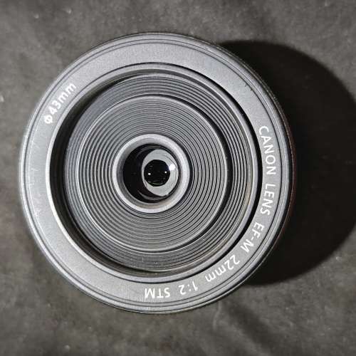 canon 22/2 STM EOS m EFM 佳能 22mm 22 功能正常 冇盒冇單冇證冇保 鏡片通透 99%new