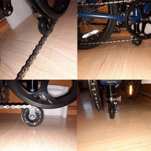 bike 折疊自行車輔助輪自行車萬向助推輪子