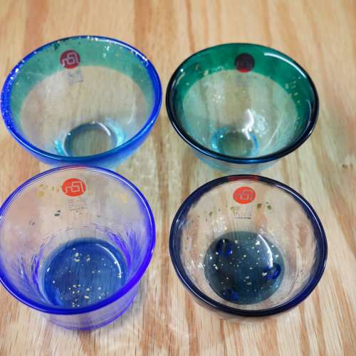 ADERIA 津輕玻璃 石塚硝子 青森之海 The sea in Aomori 清酒杯 日本製 Japanese Sa...