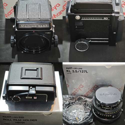 Mamiya 瑪米亞 RB67 proSD + 127/3.5 k/L KL  + 腰屏  127mm 機 99%new 有盒 127mm ...