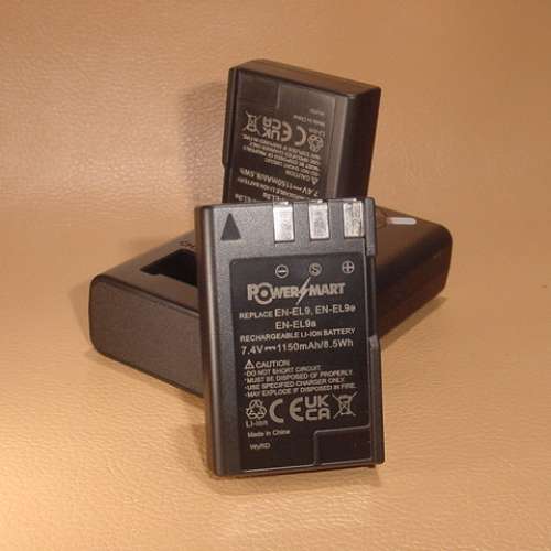 ( 2x EN-EL9a電池 連 1x EN-EL9E USB雙位充電器 )優惠套裝合Nikon D40, D40x,D60,D...