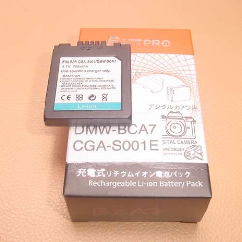 BPDC2 BP-DC2 CGA-S001E DMWBCA7 DMW-BCA7電池合PANASONIC DMC-F1,FX1,FX5相機專用 ...