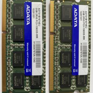 RAM 10600 2GBx2=4GB