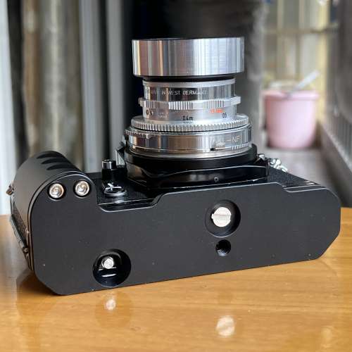 Voigtlander 35mm f/3.4+Nikomat EL black body with Metal Handle
