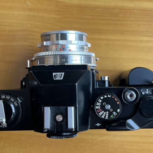 Voigtlander 35mm f/3.4+Nikomat EL black body with Metal Handle