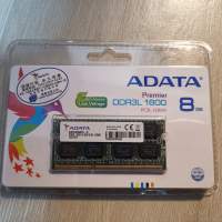 (全新未開盒) ADATA DDR3L 8GB 1600MHz (Notebook Ram)