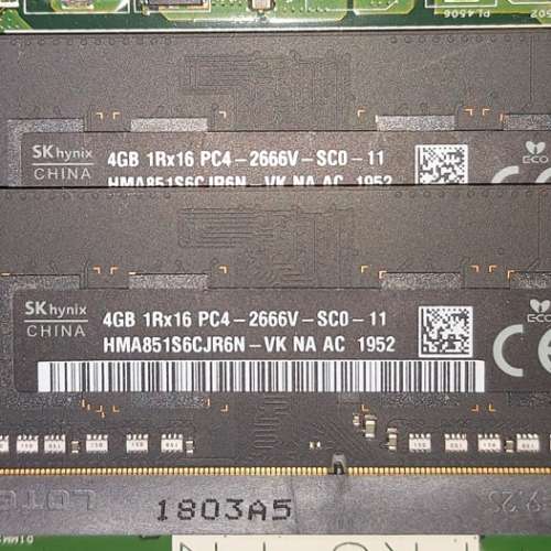 SKhynix DDR4 2666MHz SODIMM 4GB x 2pcs