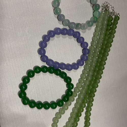 和田玉手珠串和頸鏈