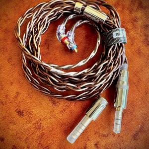 99% New Fiio LC-RC 2024 (MMCX) 古河單晶銅+古河單晶銅鍍銀混編耳機升級線