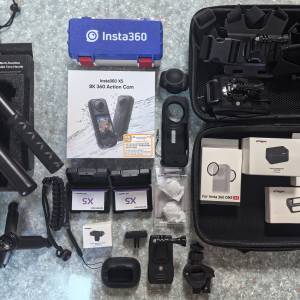 Insta360 X5  全新 行貨 有單據 未激活、連所有配件 (全新密封、未拆包装最後三套）...