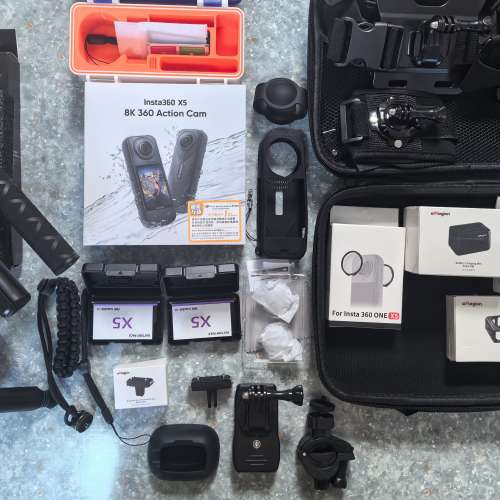 Insta360 X5  全新 行貨 有單據 未激活、連所有配件 (全新密封、未拆包装最後三套）...