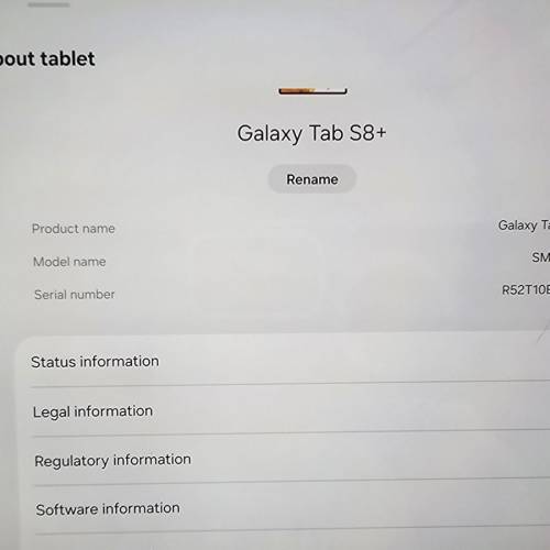 Samsung Galaxy tab S8+
