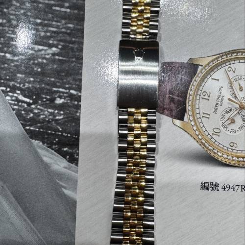 二手原裝正品Rolex (勞力士)金鋼5珠帶，62523H 18K實金