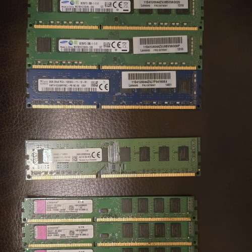 Samsung, SK hynix, Kingston RAM 記憶體