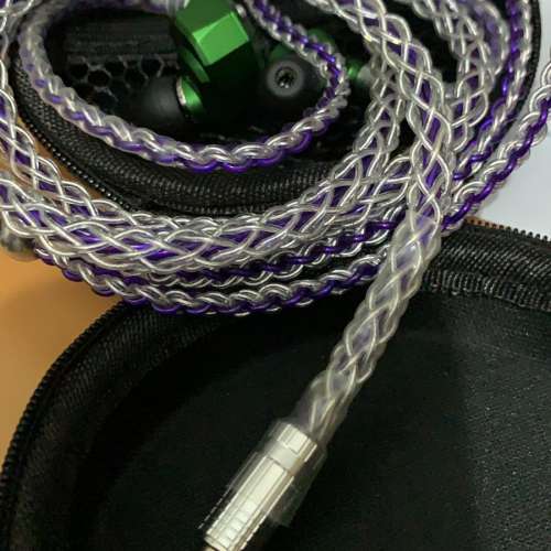 紫龍16絞單晶純銀銅耳機線 升級線 64 audio jh audio Shure westone fender campfi...