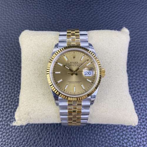 Rolex 勞力士 日誌型 m126233-0015 36mm 金盤 VS