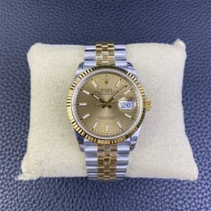 Rolex 勞力士 日誌型 m126233-0015 36mm 金盤 VS