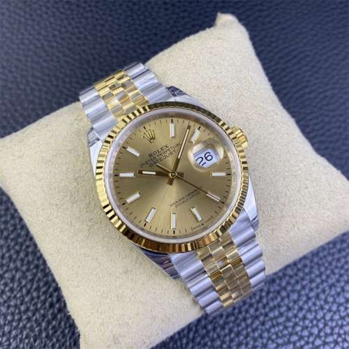 Rolex 勞力士 日誌型 m126233-0015 36mm 金盤 VS
