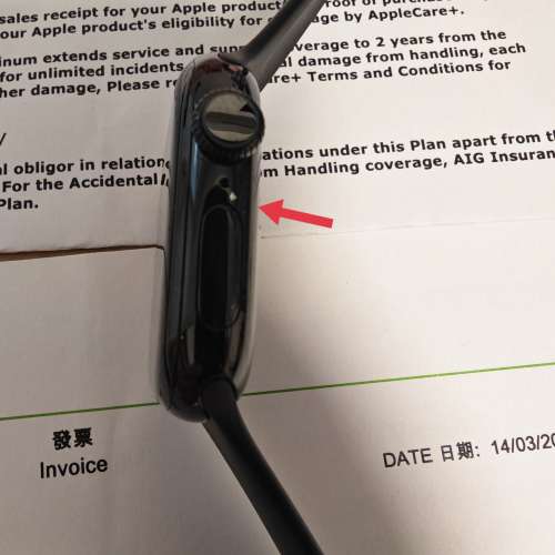 80%新 香港行貨 黑色 Apple Watch S10 42MM GPS 有AppleCare+ 無盒