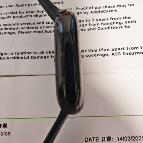 80%新 香港行貨 黑色 Apple Watch S10 42MM GPS 有AppleCare+ 無盒