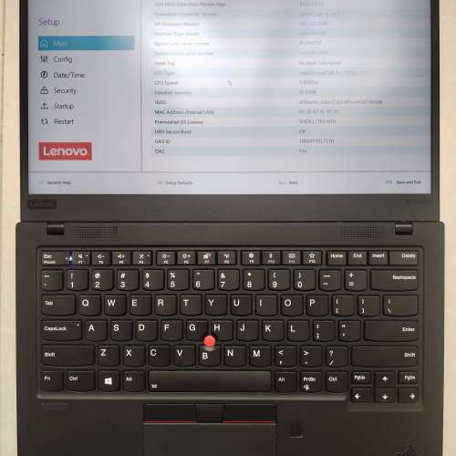 Lenovo X1 Carbon/14.1&rdquo;LED/ i5-10210U 1.60GHz/ 8GB DDR4 RAM/ 512GB M.2 SSD/90...