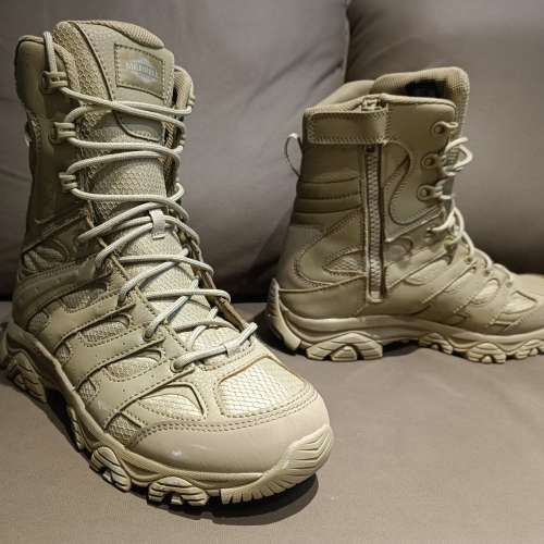 美國MERRELL高筒側拉鍊防水軍靴(EUR42.5)