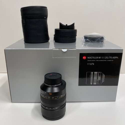 Leica Noctilux M F1.25 75mm ASPH Wetzlar 11676 Lens 定焦 手動 鏡頭 E67 LM MF