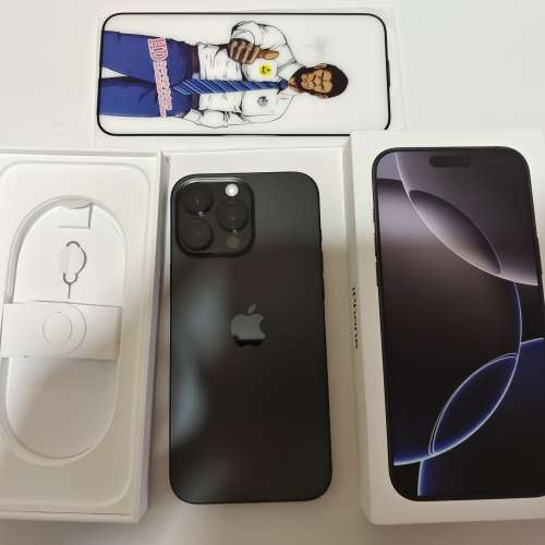極新,有apple單,香港行貨,黑色iphone 16 pro max 512gb openline 5G 有盒