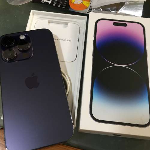 95%新 I Phone 14 pro 紫色iOS 17.2.1（512GB)