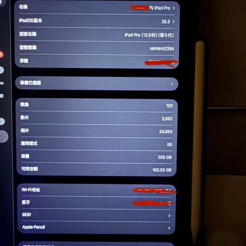 iPad Pro 12.9 5th gen 256gb WiFi版