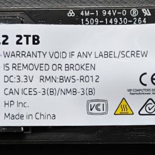 2TB HP FX900 Pro PCIe Gen4 x4 NVMe M.2 SSD