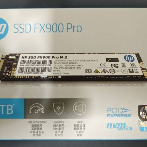 2TB HP FX900 Pro PCIe Gen4 x4 NVMe M.2 SSD