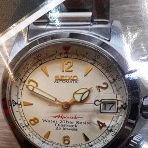( 已售出 ) 古董Vintage Seiko 4S15-6000 Red Alpinist Automatic Watch