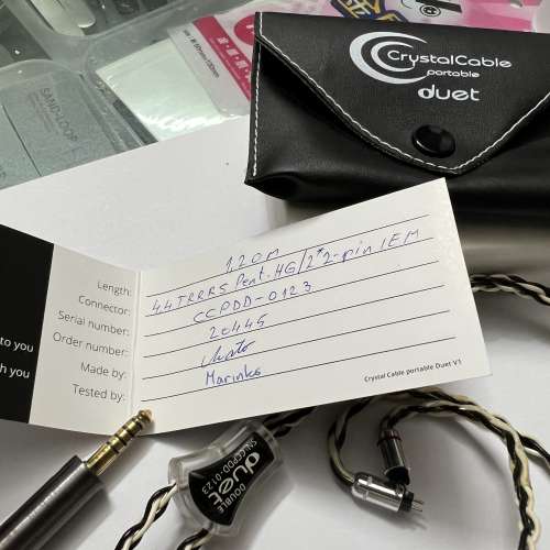 Crystal Cable Double Duet 1.2M 4.4mm 2pin