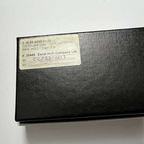 Crystal Cable Double Duet 1.2M 4.4mm 2pin